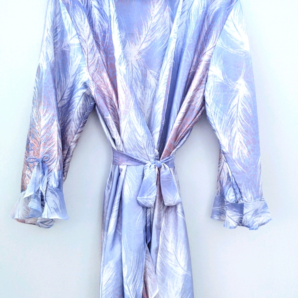 🖤 Oscar de la Renta Satin Robe - Picture 3 of 8